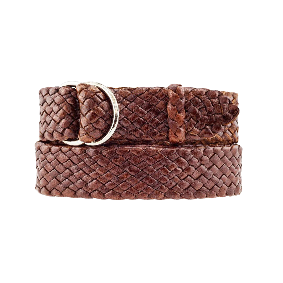 Hand Plaited Kangaroo Leather Belt